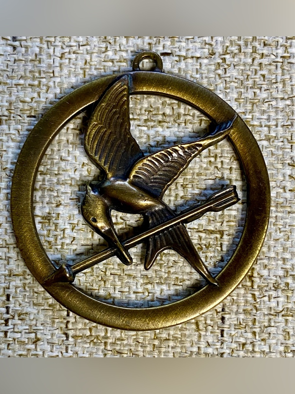 Antique Bronze Kingfisher Brooch - Gold-Tone Bird Pin